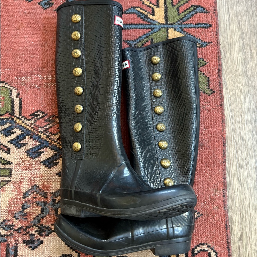 GUC Hunter boots with gold rivets